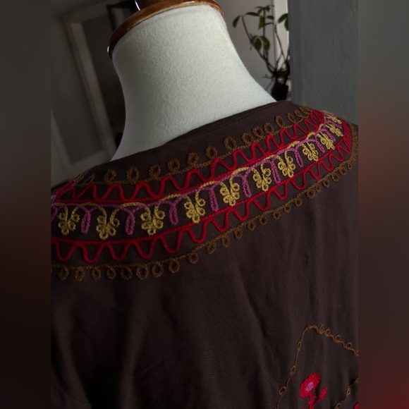 Ivy Jane embroidered bohemian caftan dress BR - Picture 11 of 14